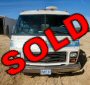 GMC Motorhome viewed from the front, marked SOLD